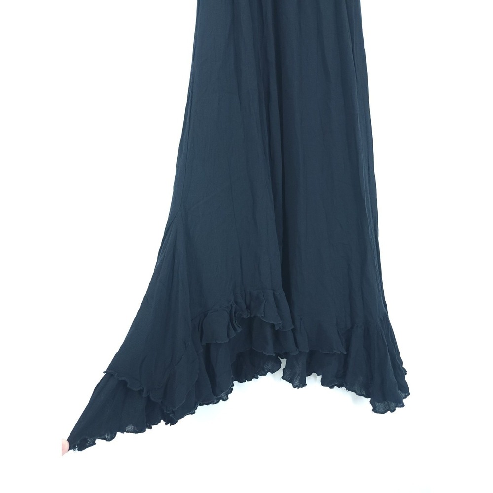 Free People Black Lace-Trim Maxi Dress - Picture 6 of 12
